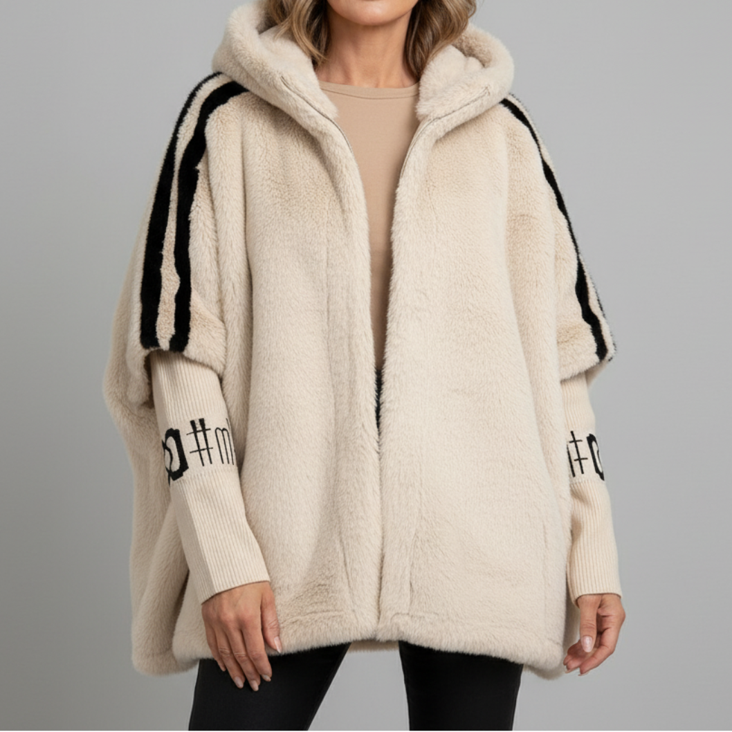 BRIELLE™ Hooded Faux Fur Jacket