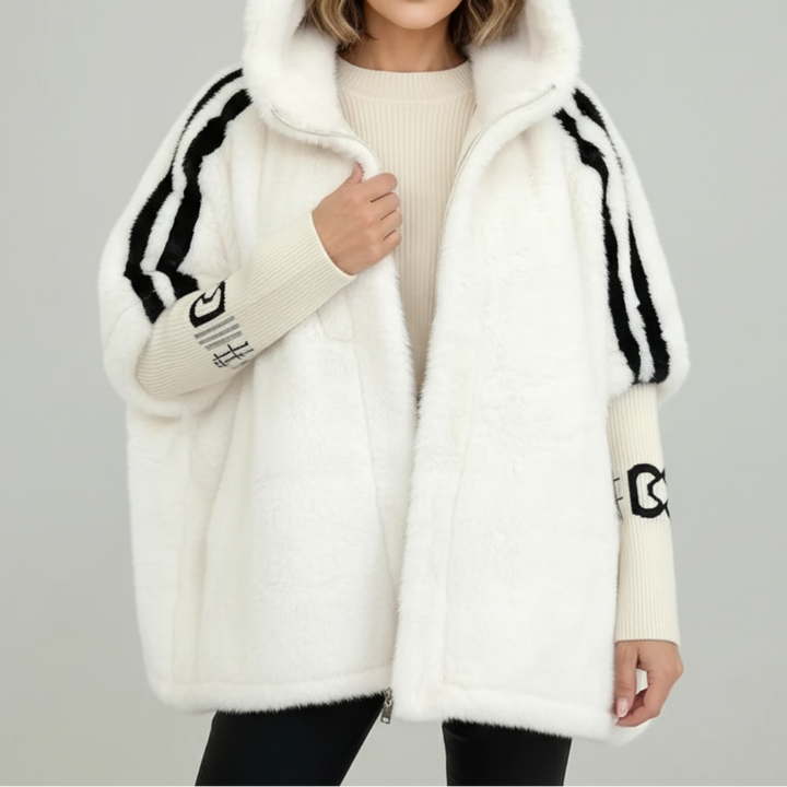 BRIELLE™ Hooded Faux Fur Jacket