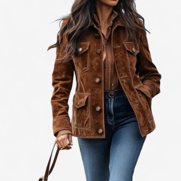 Kyla Polished Button Jacket